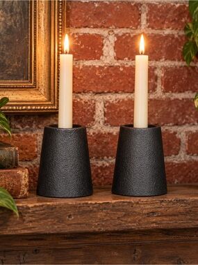 vintage IKEA cast iron Rustic candle holders